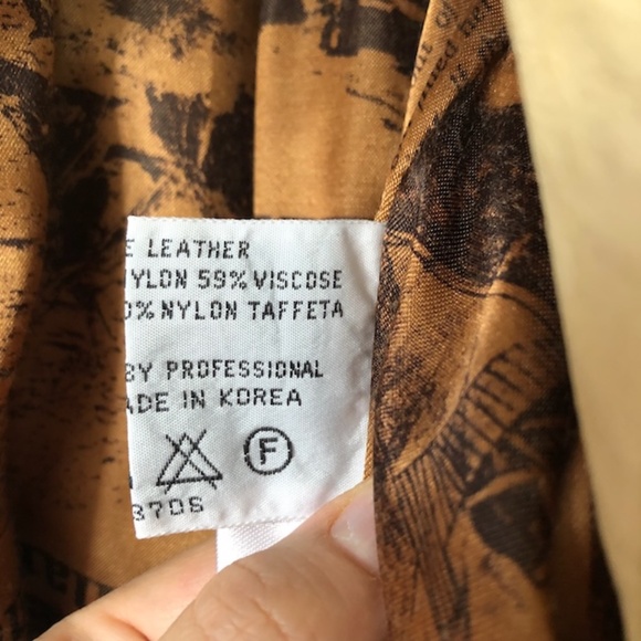 Vintage Leather Tassel Jacket - Tan - Picture 4 of 16